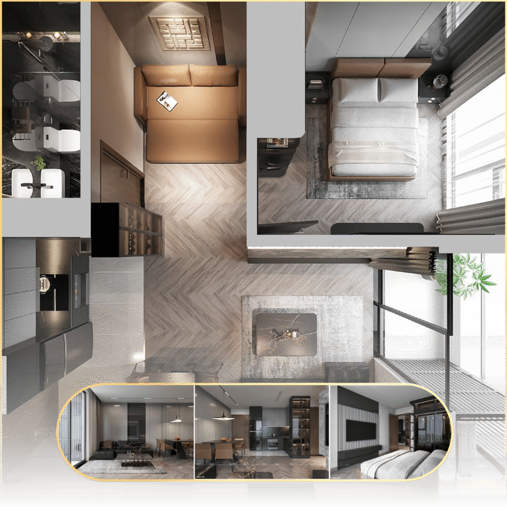 Hoàn Thiện Nội Thất Sun Cosmo Residence Đà Nẵng – Trọn Gói Từ 5,5 Triệu/m² Cùng Phúc Đại Nam