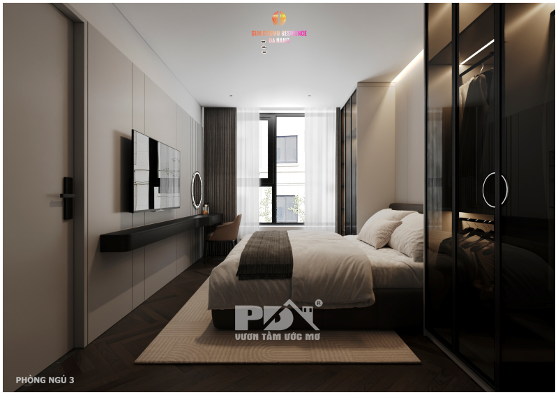 Mẫu thiết kế căn hộ 3 PN sun Cosmo Đà Nẵng đem đến cho gia chủ trải nghiệm sống đẳng cấp