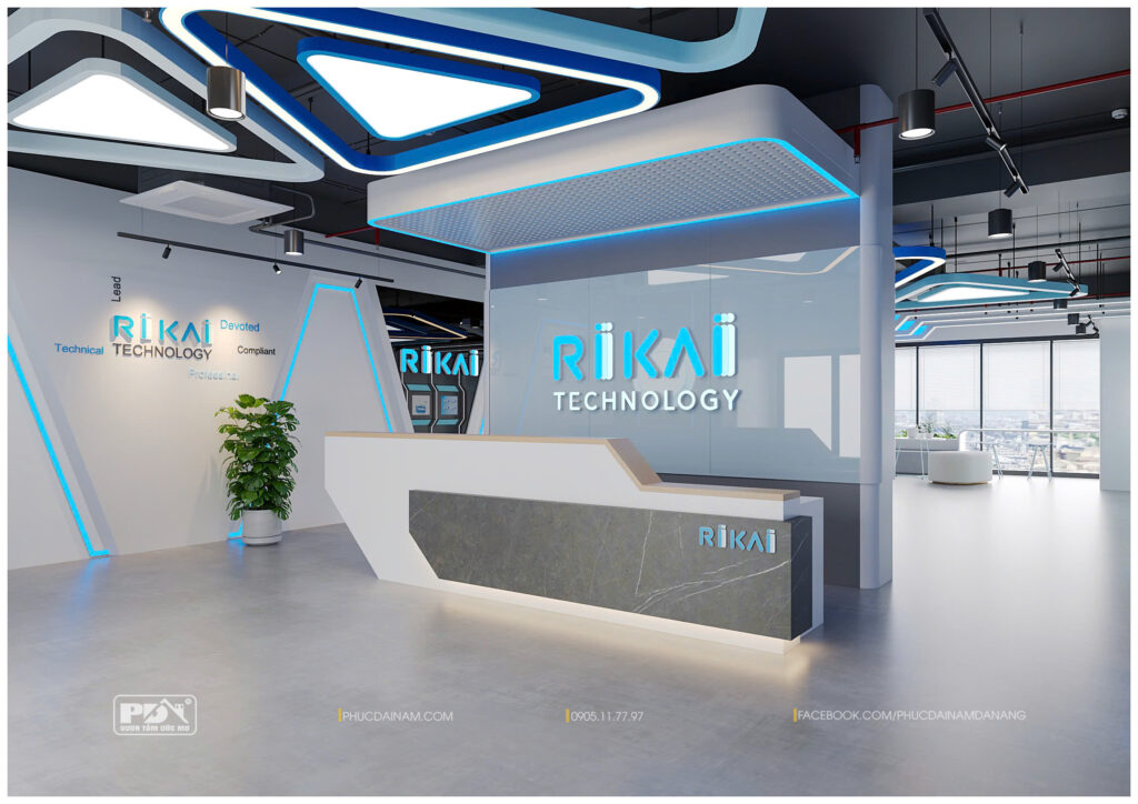 Bản sắc thương hiệu được thể hiện mạnh mẽ qua thiết kế logo RIKAI nổi bật
