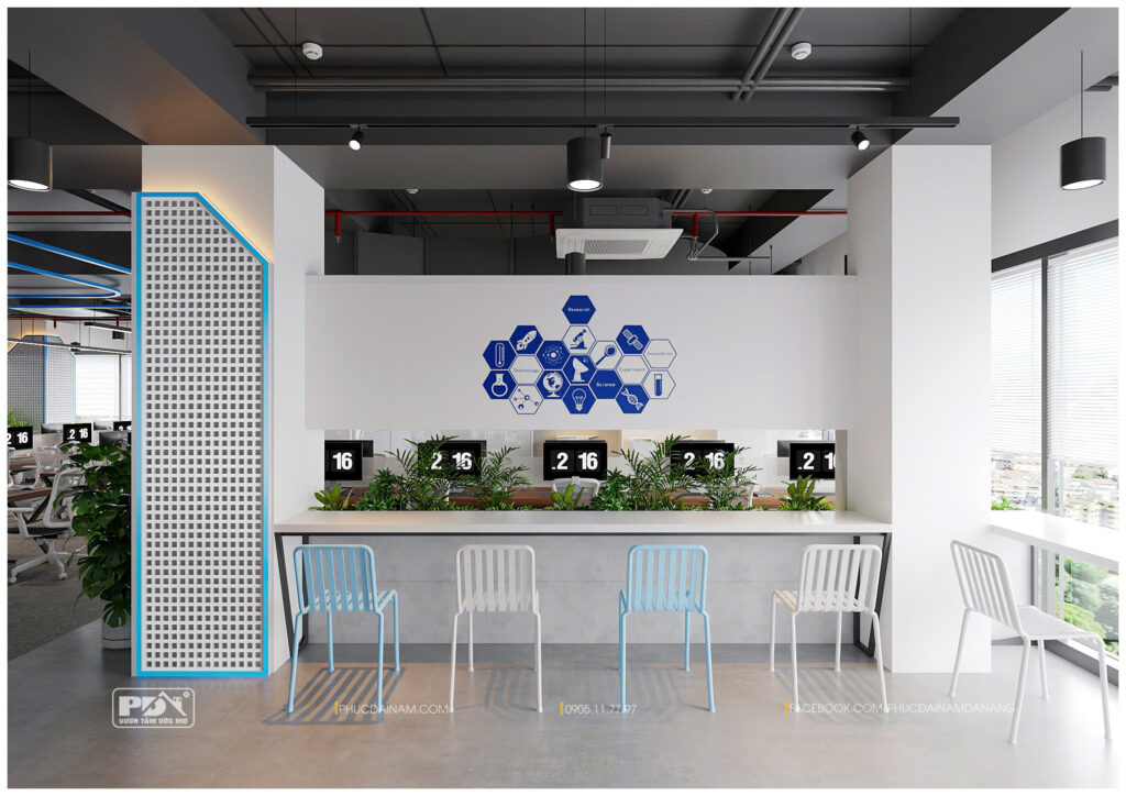 Khuc vực Pantry là nơi nhân viên ngồi nghỉ, lấy lại năng lượng