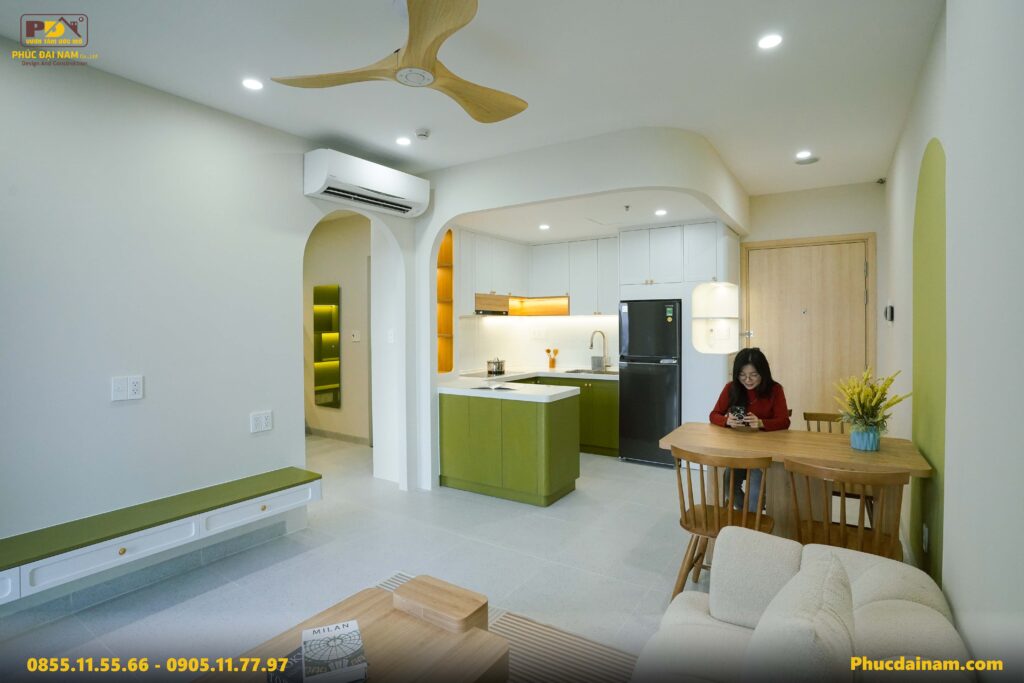 Nội thất căn hộ chị Tuyết được Phúc Đại Nam thiết kế - thi công hướng đến trải nghiệm sống lâu dài