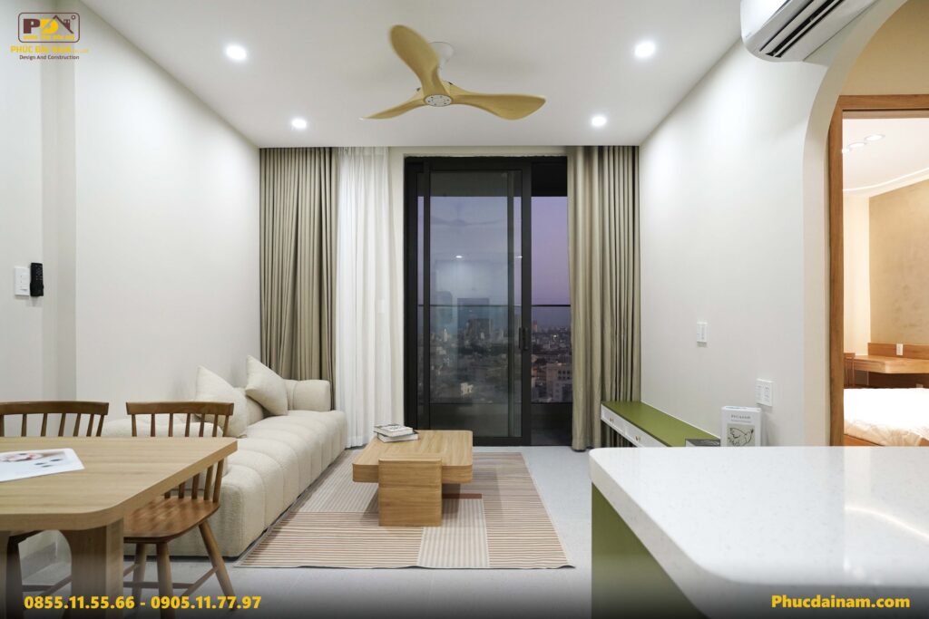 Nội thất căn hộ đảm bảo đáp ứng đầy đủ yêu cầu về công năng và thẩm mỹ