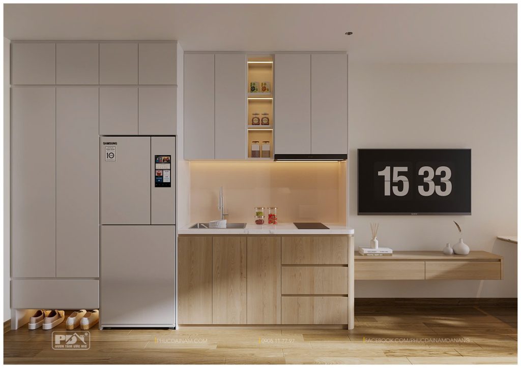 Thiết kế căn hộ studio Sun Ponte với các đồ dùng nội thất được lựa chọn kỹ lưỡng