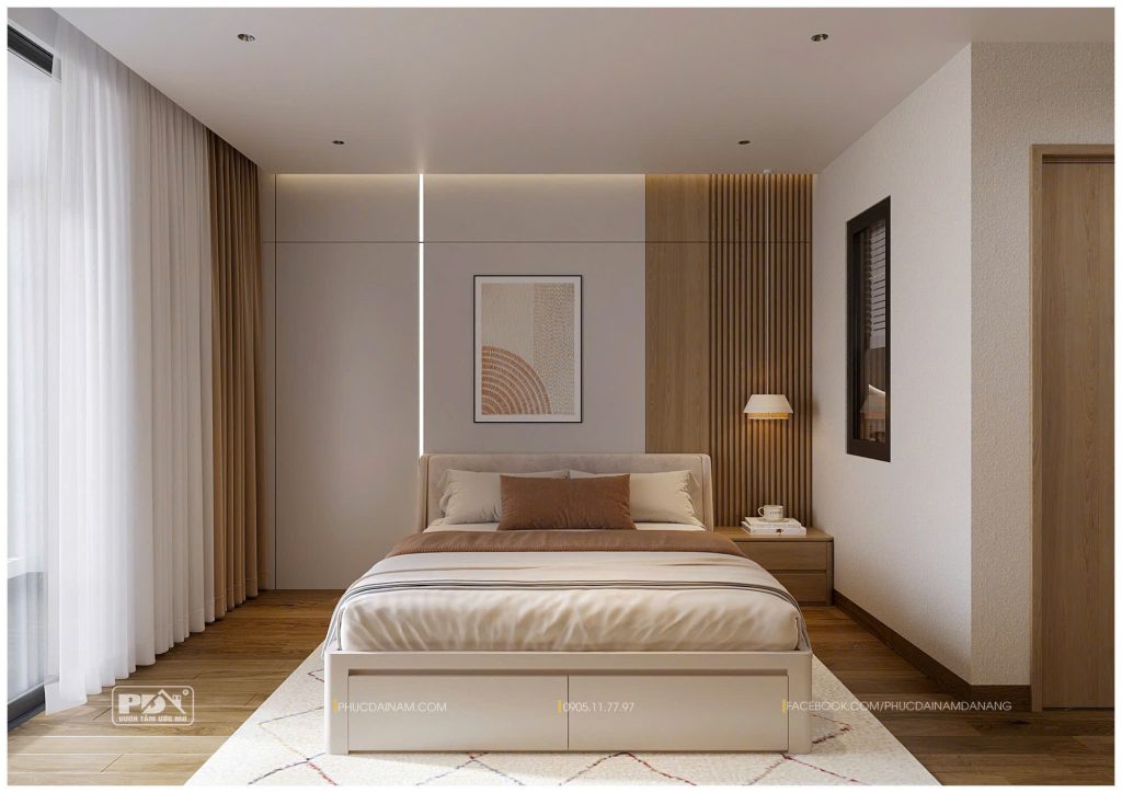 Thiết kế căn hộ studio Sun Ponte trong không gian phòng ngủ